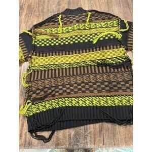 "Ragged Jeans" Mens Sweater, 1/2 Zip, Hip Hop , Grundge, Beetlejuice